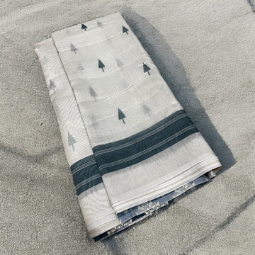 Supersoft Lightweight Chanderi Cotton - Beau Blue (Lightest Gray)