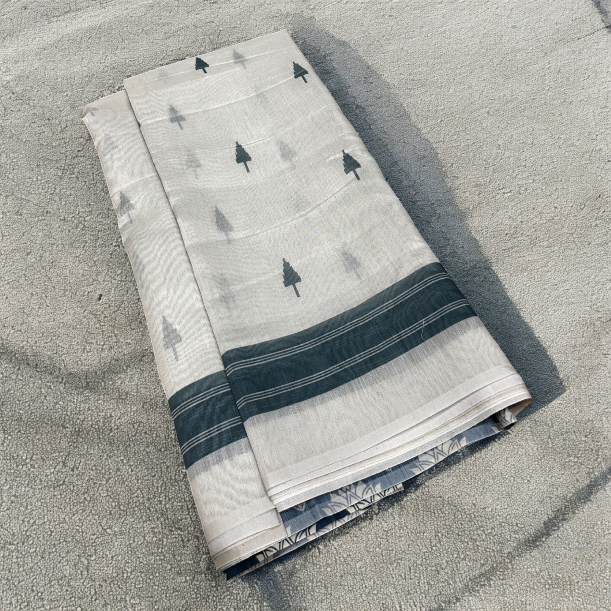 Supersoft Lightweight Chanderi Cotton - Beau Blue (Lightest Gray)