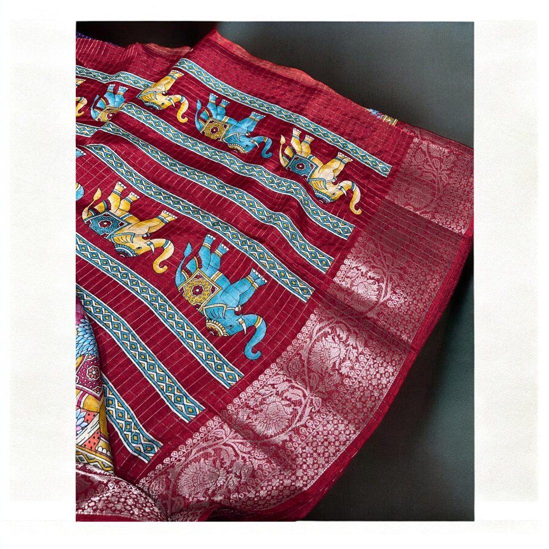 Supersoft Lightweight Kalamkari Silk Cotton - Purple